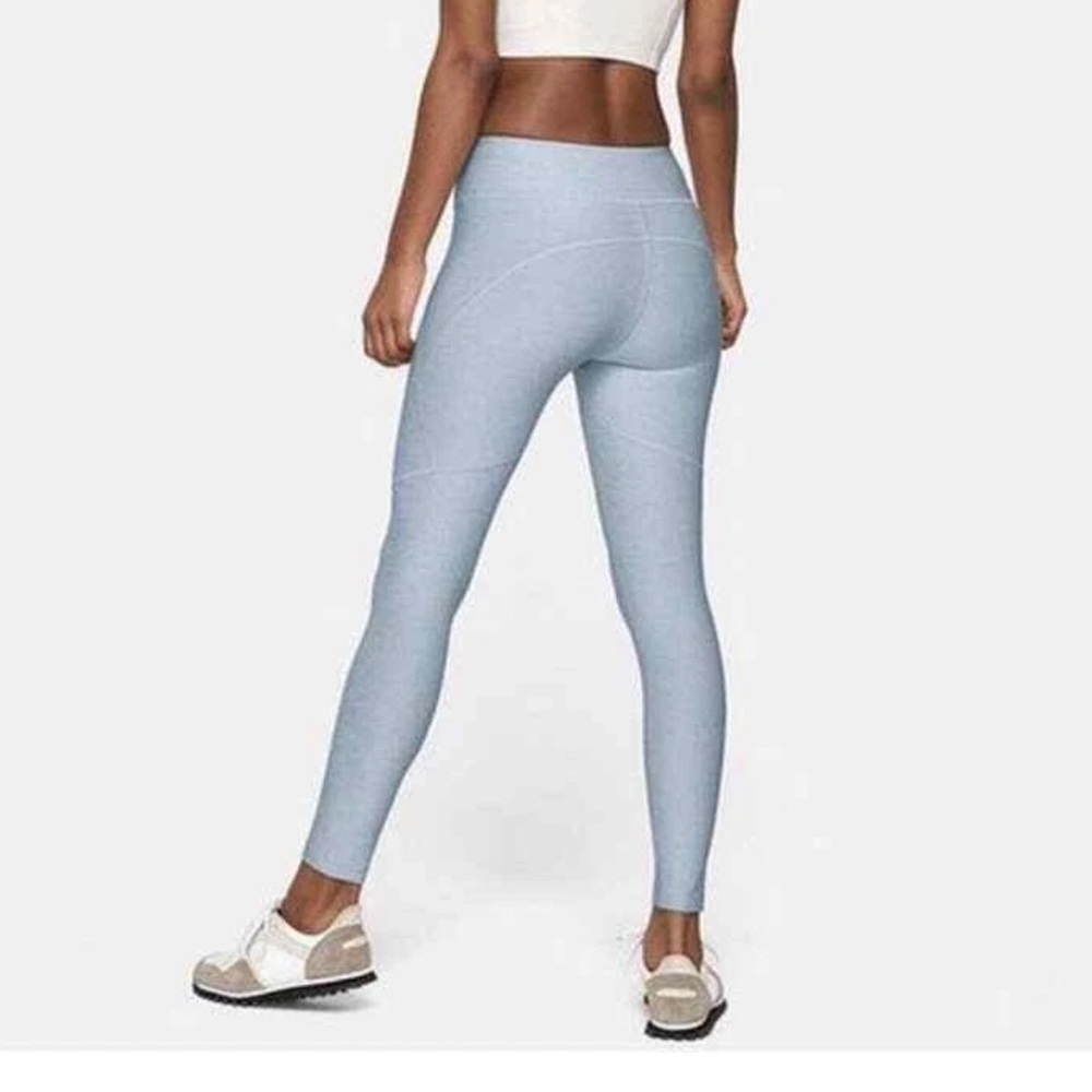 Outdoor Voices Women’s 3/4 Warmup Leggings XS Quartz Blue Yoga Pants Athletic - Picture 2 of 8